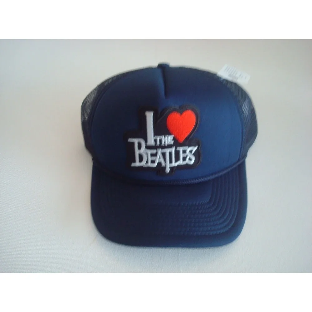 LOVE BEATLES   TRUCKER OOS‎  90S GOLF BEACH SNAPBACK HAT CAP VINTAGE F1